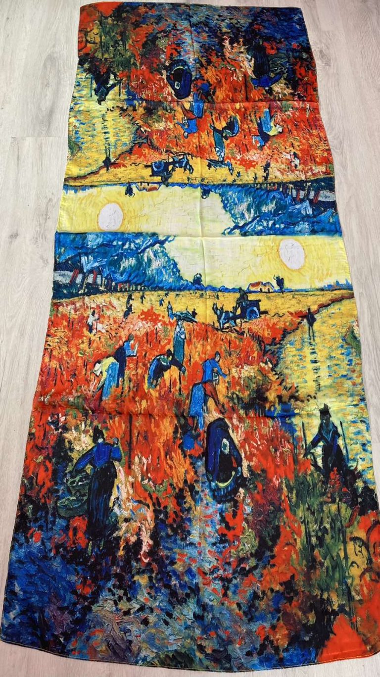 Копринен шал – картина “The Harvest” 501