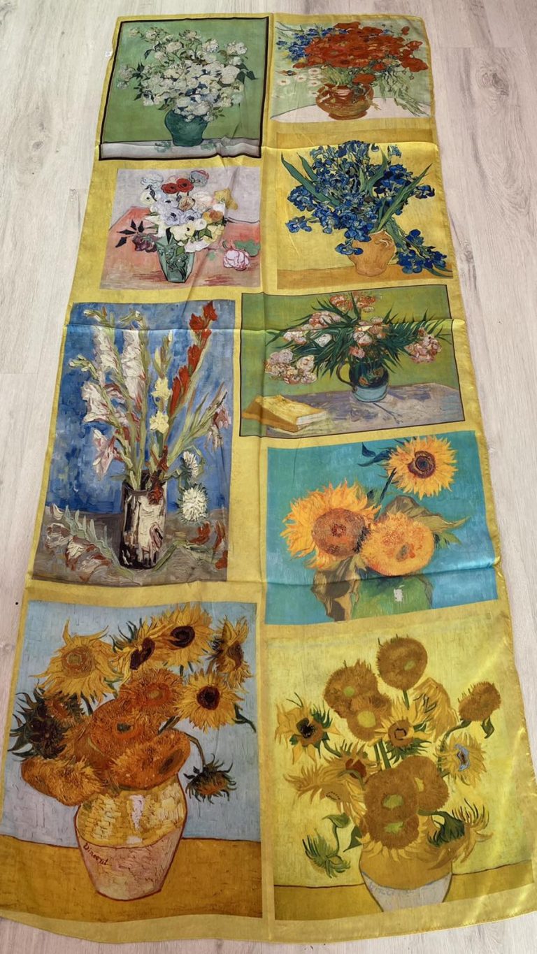 Копринен шал “Multiple paintings” 506