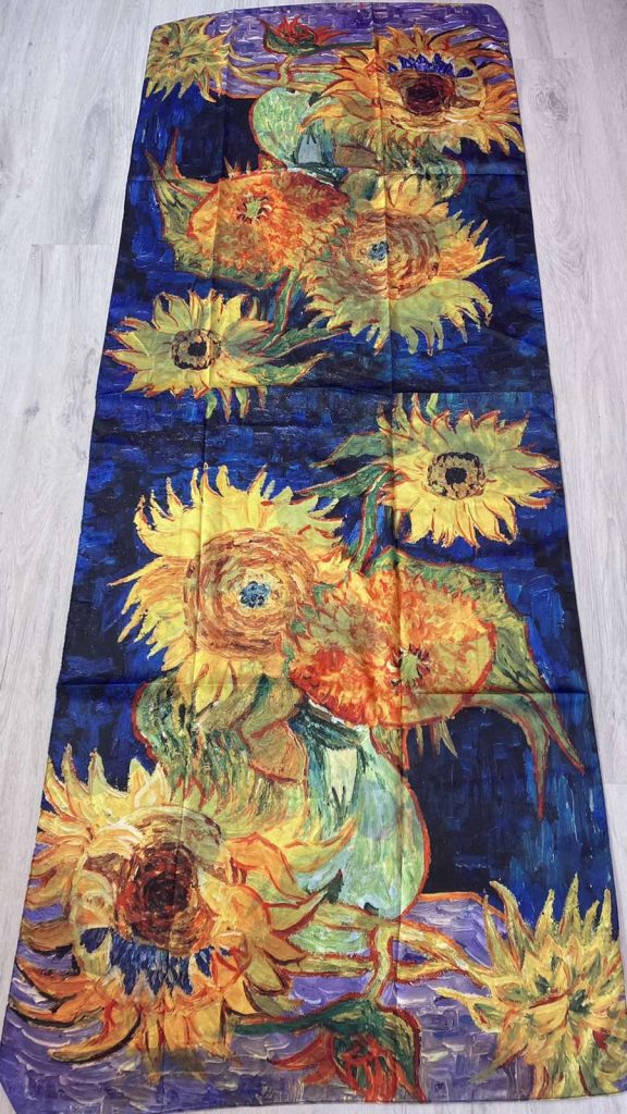Шал Vase with Five Sunflowers - Vincent van Gogh 5165