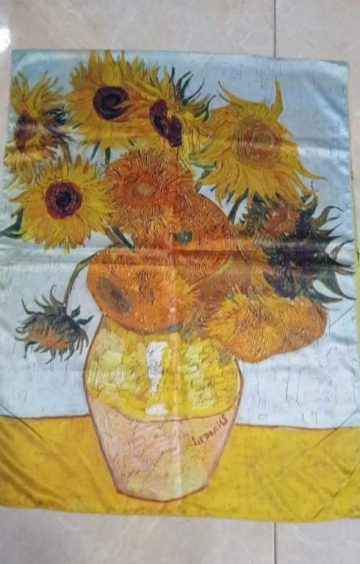 Шал Sunflowers - Vincent van Gogh 256 - 2