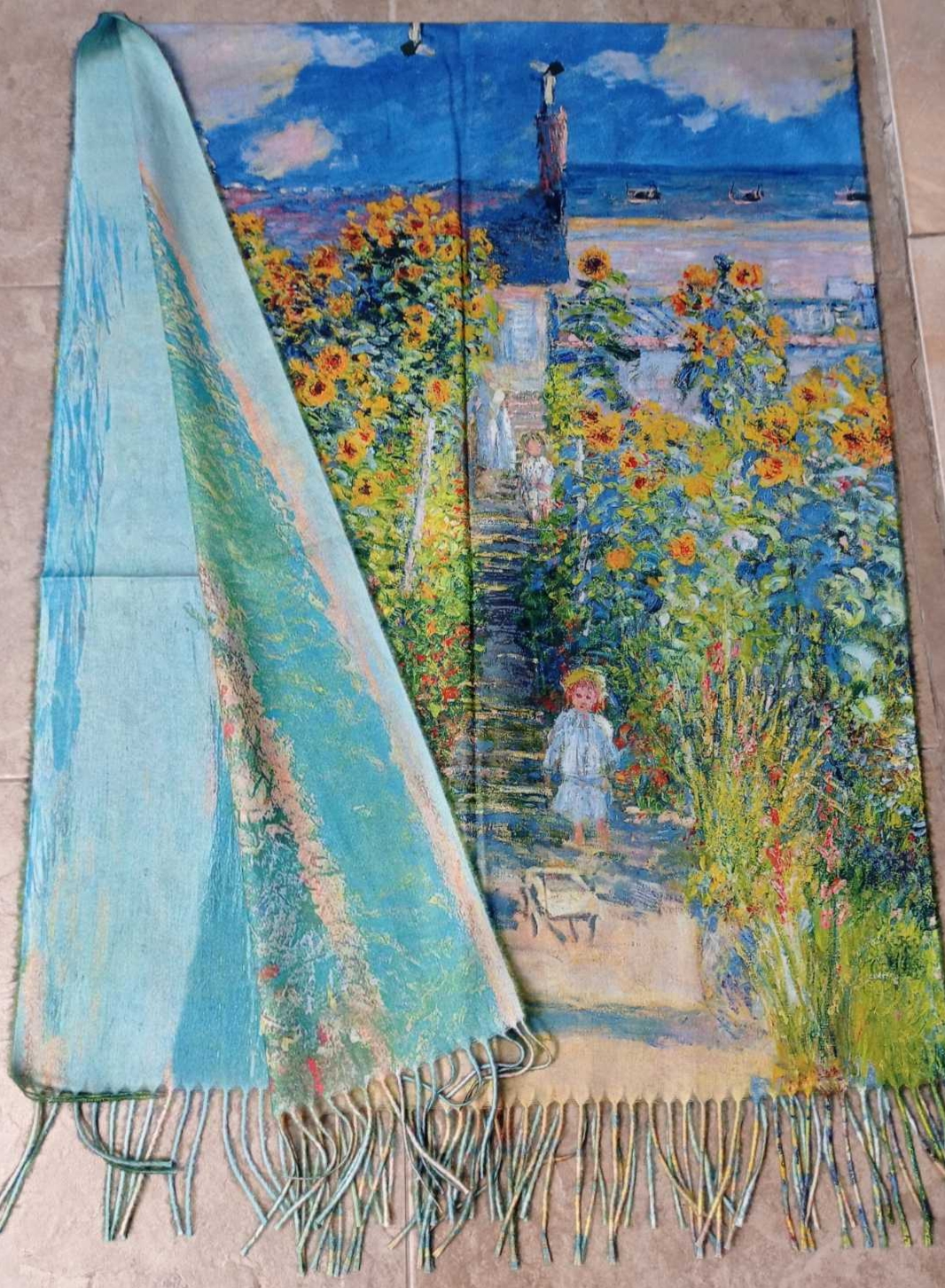 Двулицев шал - картинаГрадината на Моне във Ветеуил