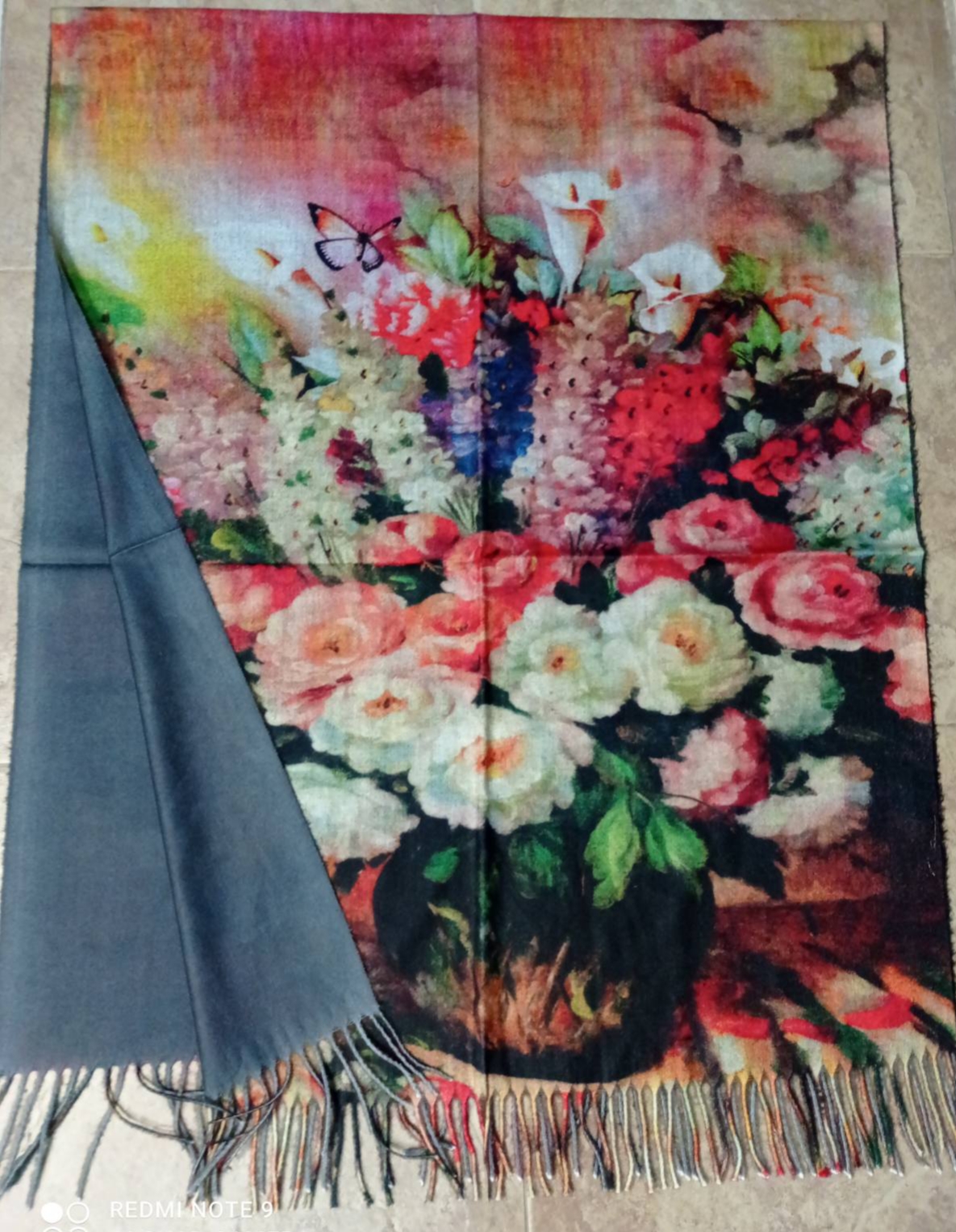 Кашмирен шал - картина The bouquet