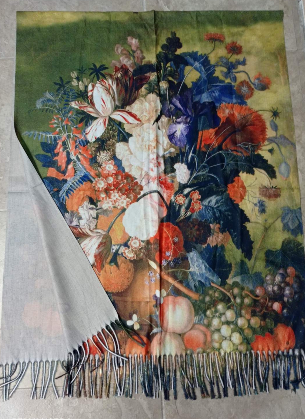 Кашмирен шал - картина Foil Flowers