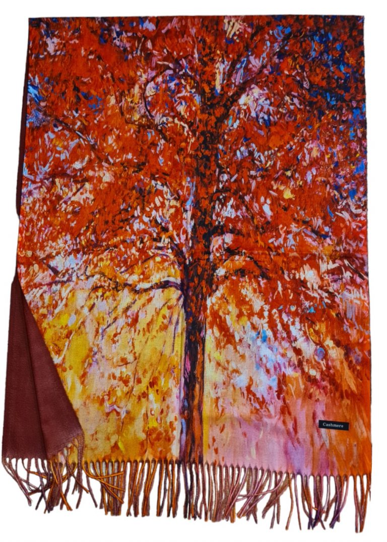 Кашмирен шал – картина “Autumn tree”