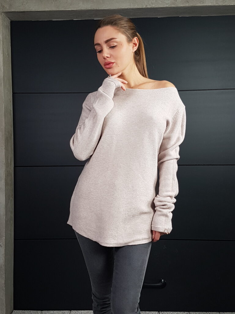 Дамска кашмирена едноцветна блуза Amo & Roma 6186 - 3