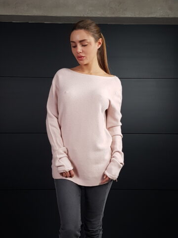 Дамска кашмирена едноцветна блуза Amo & Roma 6186 - 0