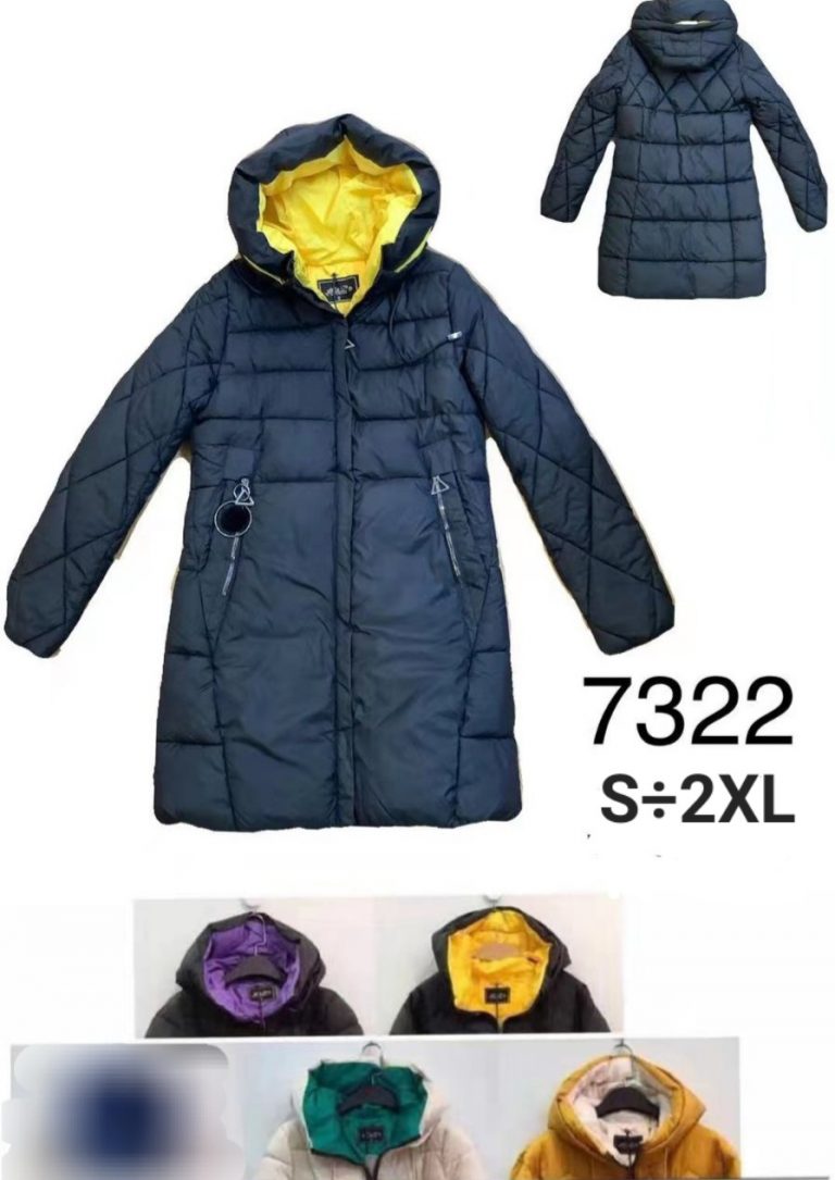 Дамско елегантно дълго яке N&P 7322