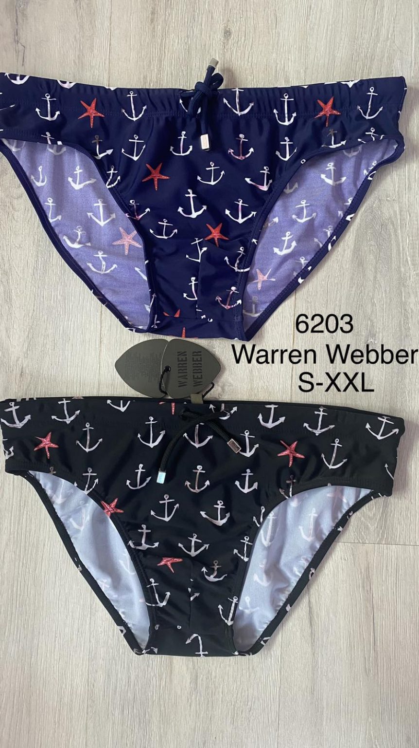 Изрязани мъжки бански Warren Webber 6203