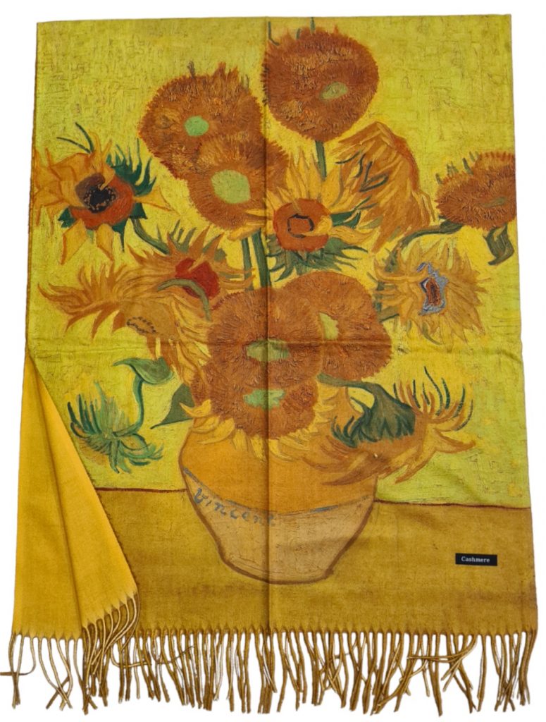 Кашмирен шал-картина Sunflowers - Van Gogh