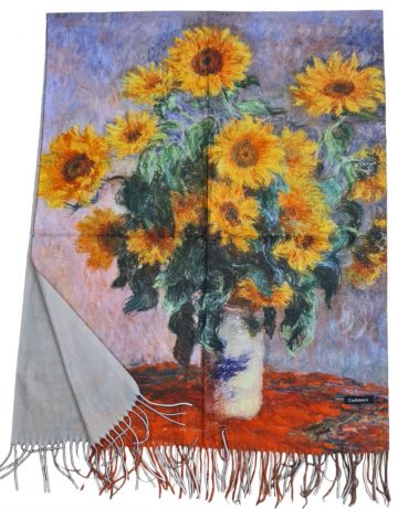 Кашмирен шал-картина Sunflowers - Van Gogh - 0