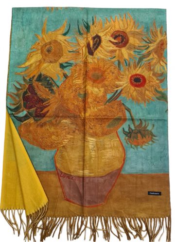 Кашмирен шал-картина Sunflowers - Van Gogh - 1