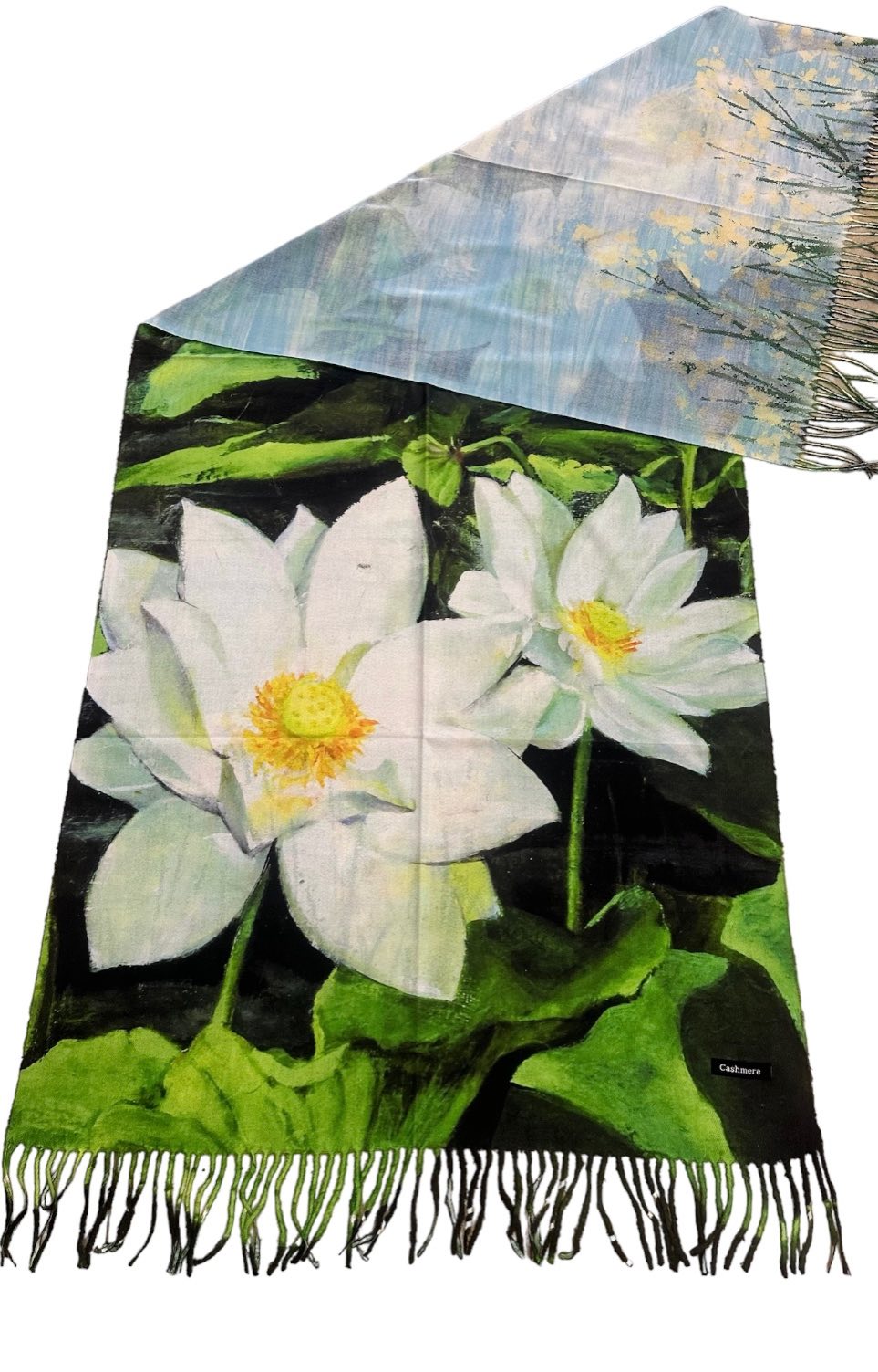 Кашмирен двулицев шал White Lotus