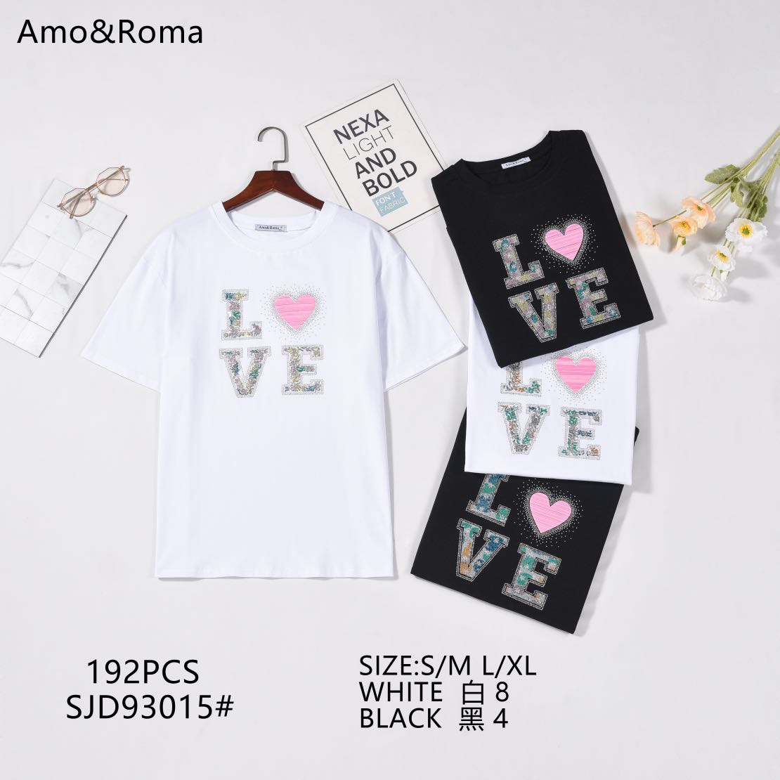 Дамска тениска Love 93015