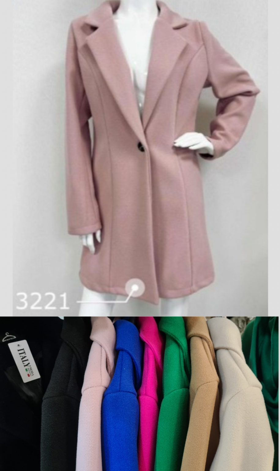 Дамско палто Italy Moda 3221