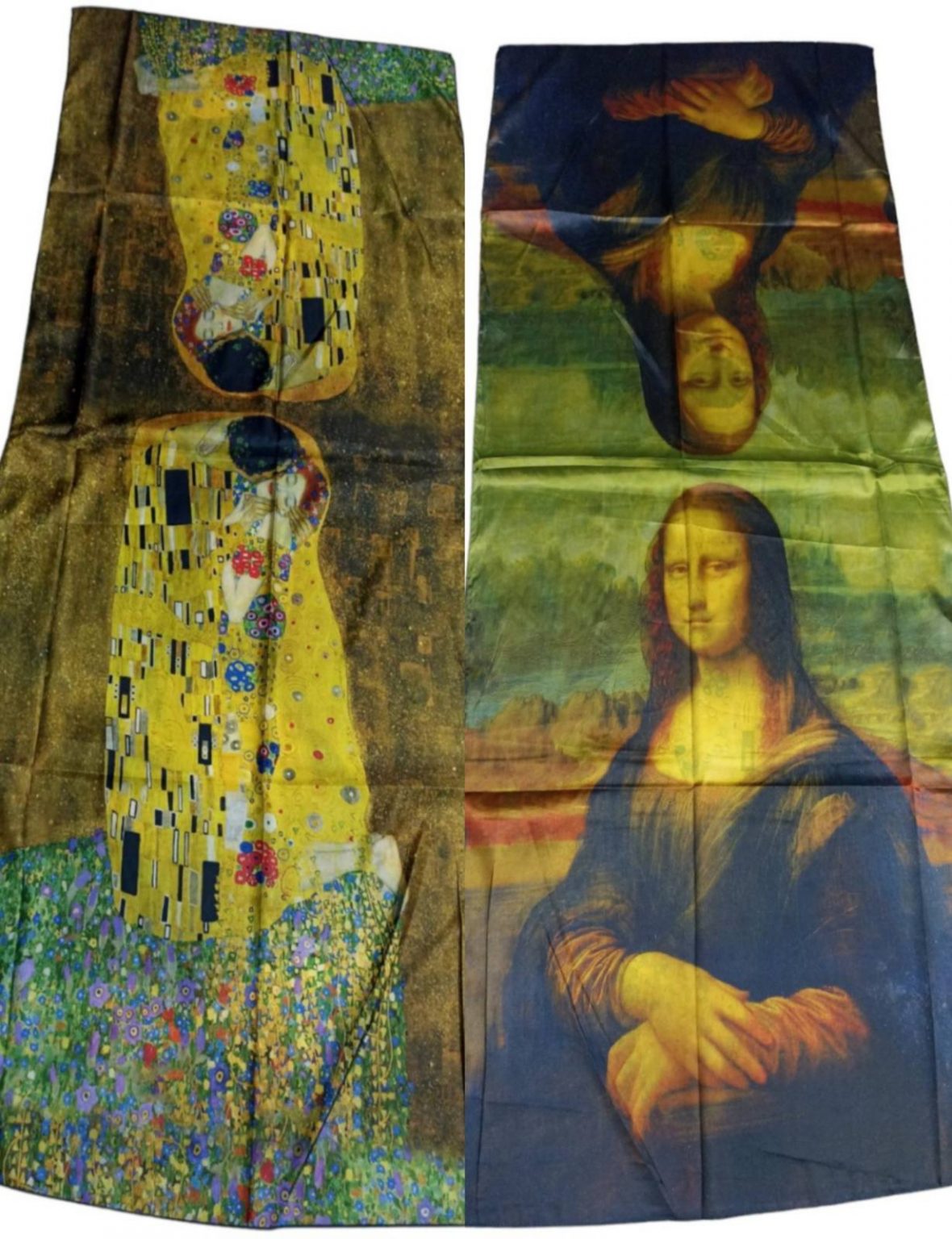 Копринен шал-картина Мона Лиза 1314