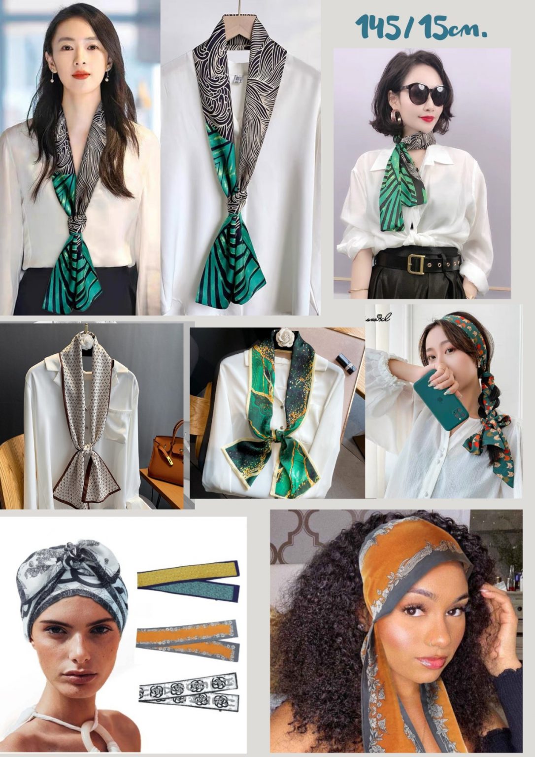 Дамски копринен шал Silk 2