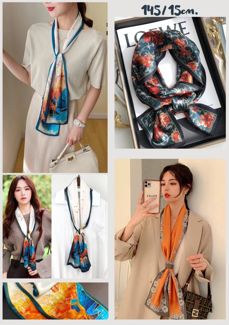 Дамски копринен шал Silk 14