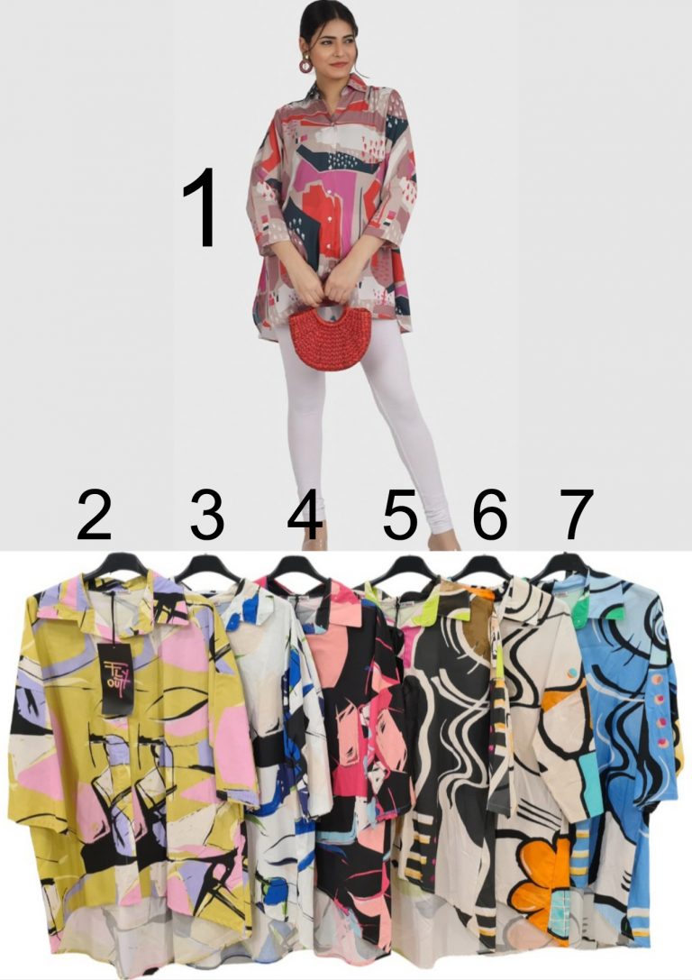 Дамска туника тип риза Multicolor MY 1
