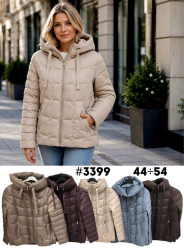 Дамско яке с качулка - 3399